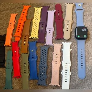 Apple Watch SE 2nd Gen 40 mm with extra bands